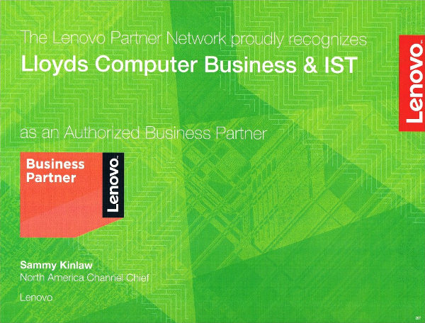 Lenovo Partner Network Authorized Business Partner